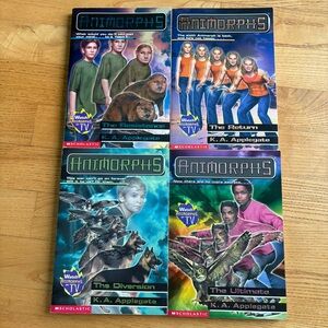 Animorphs books 1st Edition 47 48 49 50 Lot Of 4 Hard To Find KA Applegate Vtg